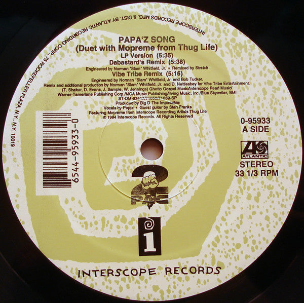 2Pac : Papa'z Song (12", Single)