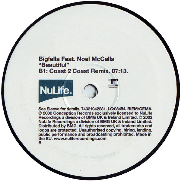 Bigfella Feat. Noel McCalla : Beautiful (12")