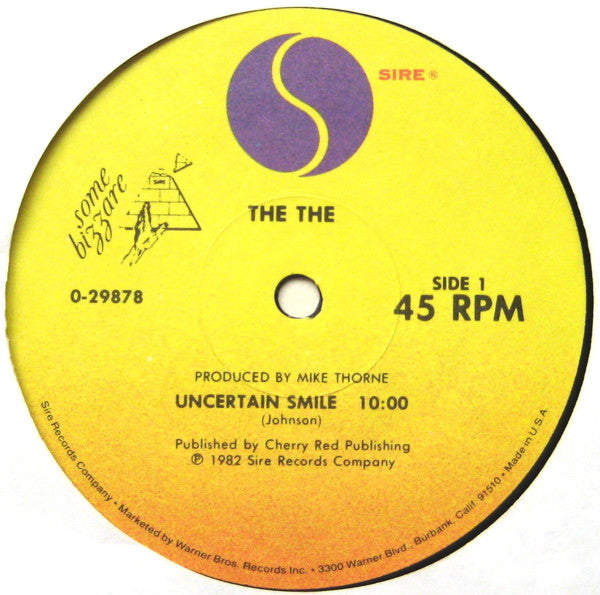 The The : Uncertain Smile (12", Maxi, All)