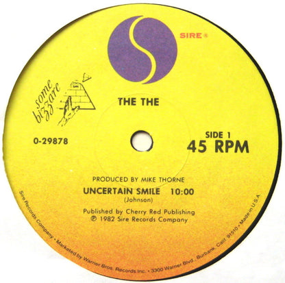 The The : Uncertain Smile (12", Maxi, All)
