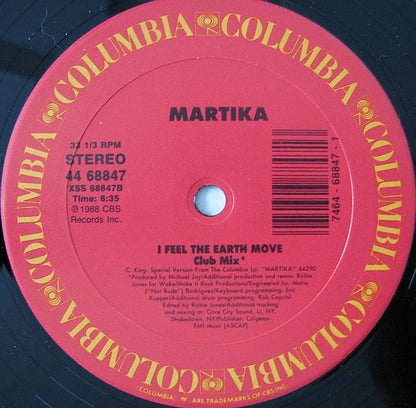 Martika : I Feel The Earth Move (12")