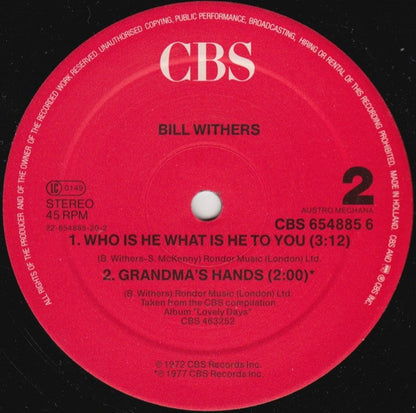 Bill Withers : Lean On Me (12")