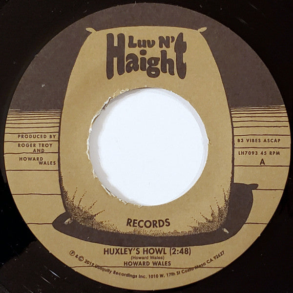 Howard Wales : Huxley's Howl / My Blues (7", Single, RE)