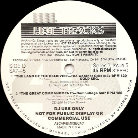 Various : Hot Tracks Series 7, Issue 5 (2x12", Comp, Promo)
