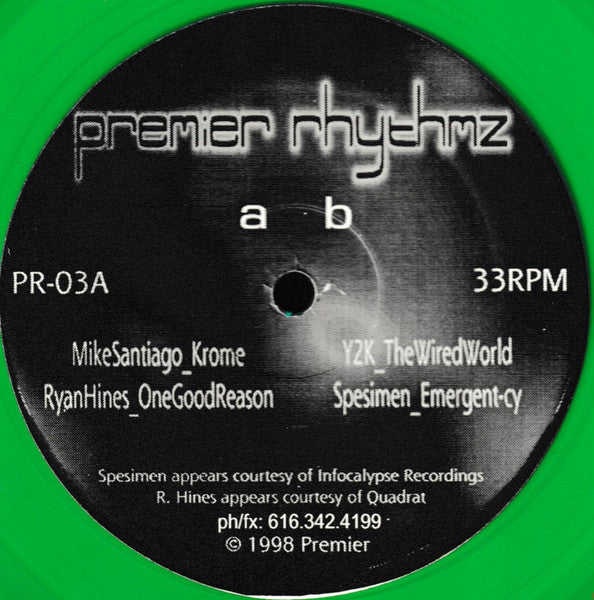 Various : Premier Rhythmz (12", Gre)