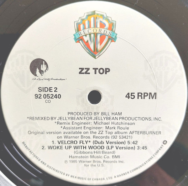 ZZ Top : Velcro Fly (12", Spe)