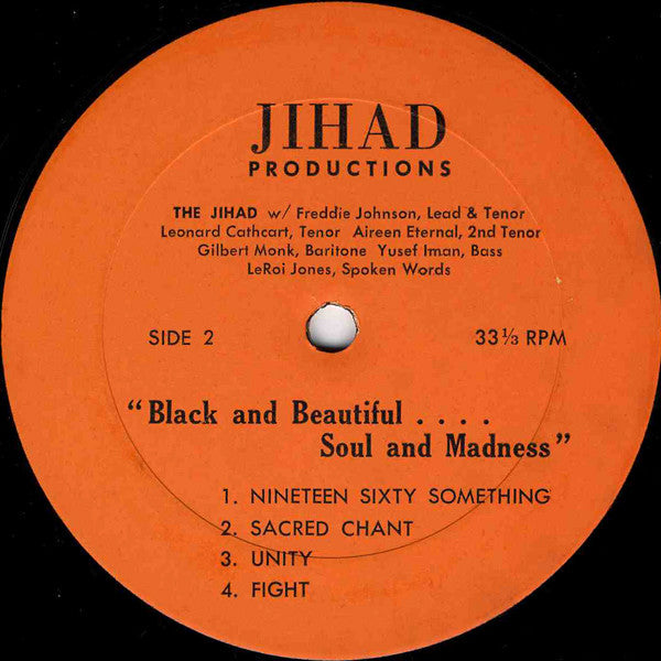 The Jihad : Black And Beautiful... Soul And Madness (LP)