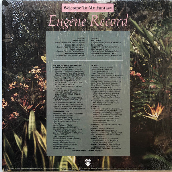 Eugene Record : Welcome To My Fantasy (LP, Album, Win)
