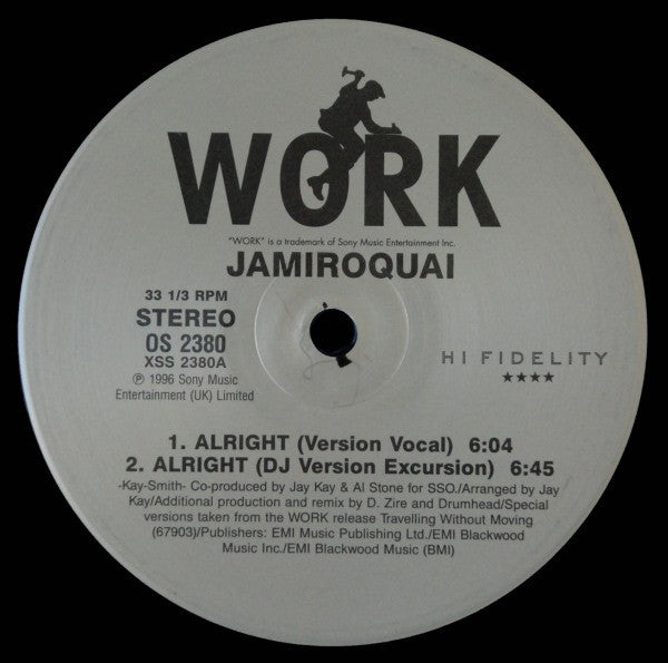 Jamiroquai : Alright (2x12", Single)