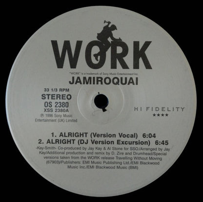 Jamiroquai : Alright (2x12", Single)