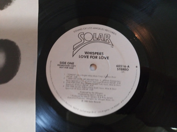 Whispers* : Love For Love (LP, Album, Promo)