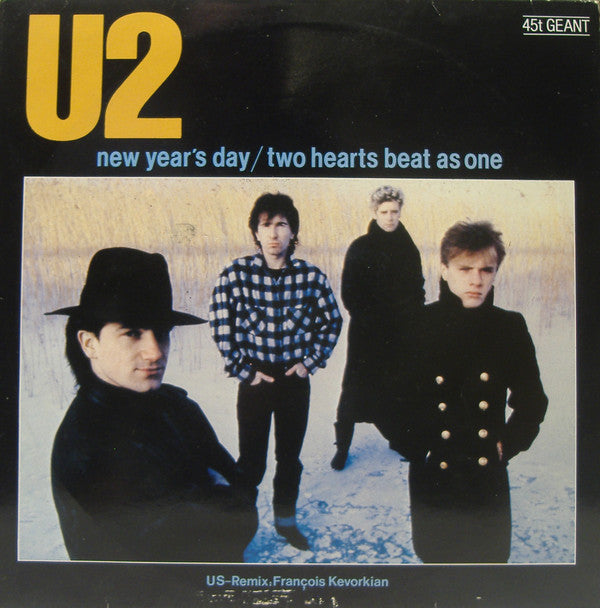 U2 : New Year's Day / Two Hearts Beat As One (12", Maxi)