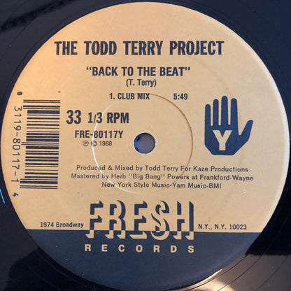 The Todd Terry Project : Bango (To The Batmobile) / Back To The Beat (12")
