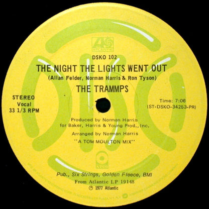 The Trammps : The Night The Lights Went Out (12", Promo)