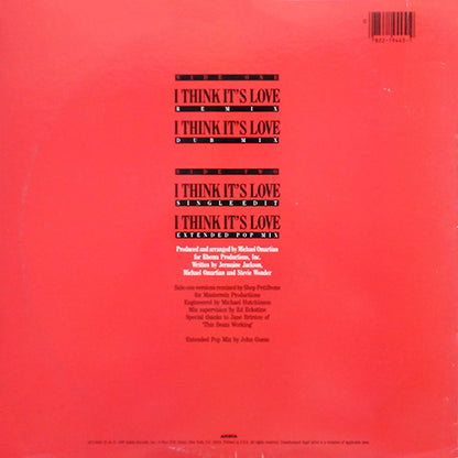Jermaine Jackson : I Think It's Love (12")