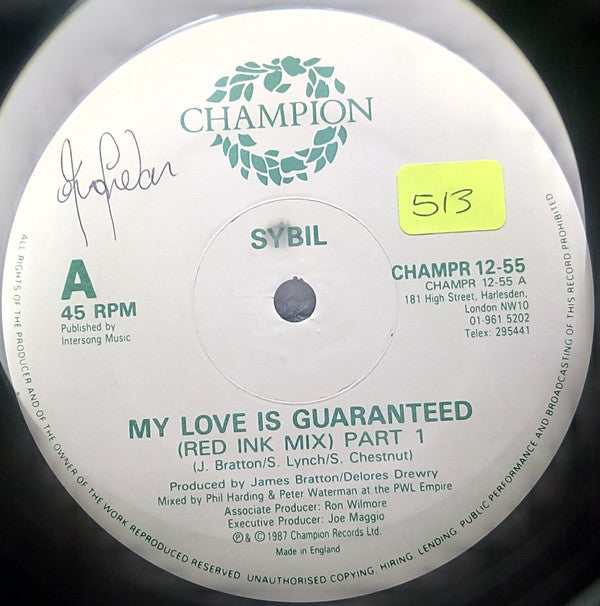 Sybil : My Love Is Guaranteed (12")