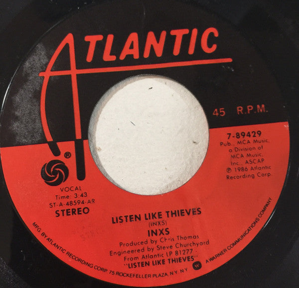 INXS : Listen Like Thieves (7")