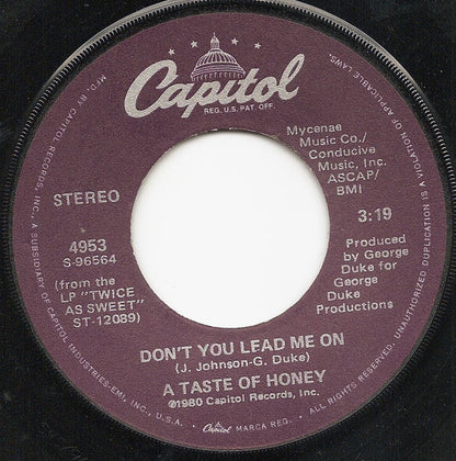 A Taste Of Honey : Sukiyaki (7", Single, Win)