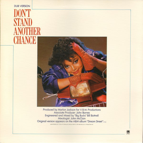 Janet Jackson : Don't Stand Another Chance (12", Maxi)