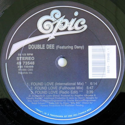 Double Dee Featuring Dany : Found Love (12")
