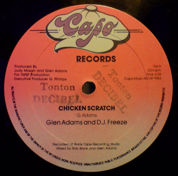 Glen Adams & DJ Freeze (2) : Chicken Scratch (12")