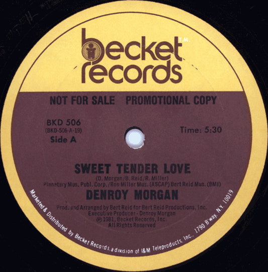 Denroy Morgan : Sweet Tender Love (12", Promo)