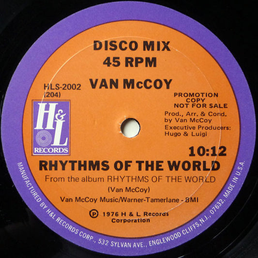 Van McCoy : Rhythms Of The World (12", Promo)