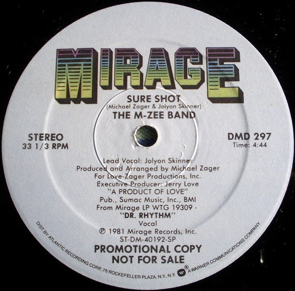 The M-Zee Band : Who's Funkin' You / Sure Shot (12", Promo, SP )