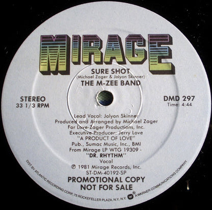 The M-Zee Band : Who's Funkin' You / Sure Shot (12", Promo, SP )