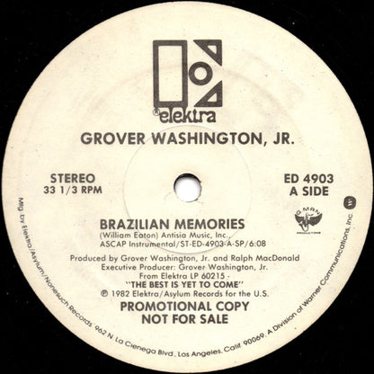 Grover Washington, Jr. : Brazilian Memories (12", Promo)