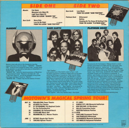Mandré, Rare Earth & Platinum Hook : Motown's Magical Spring Tour! (LP, Comp, Promo, Smplr)