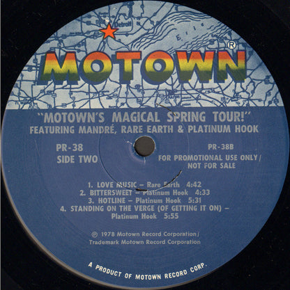 Mandré, Rare Earth & Platinum Hook : Motown's Magical Spring Tour! (LP, Comp, Promo, Smplr)