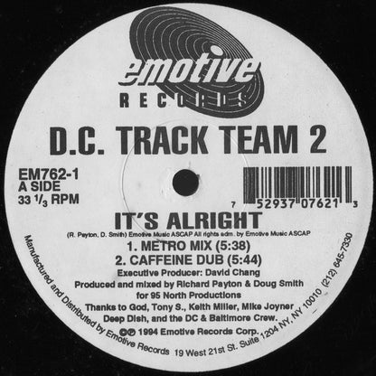 D.C. Track Team 2* : It's Alright / Bassline (12")