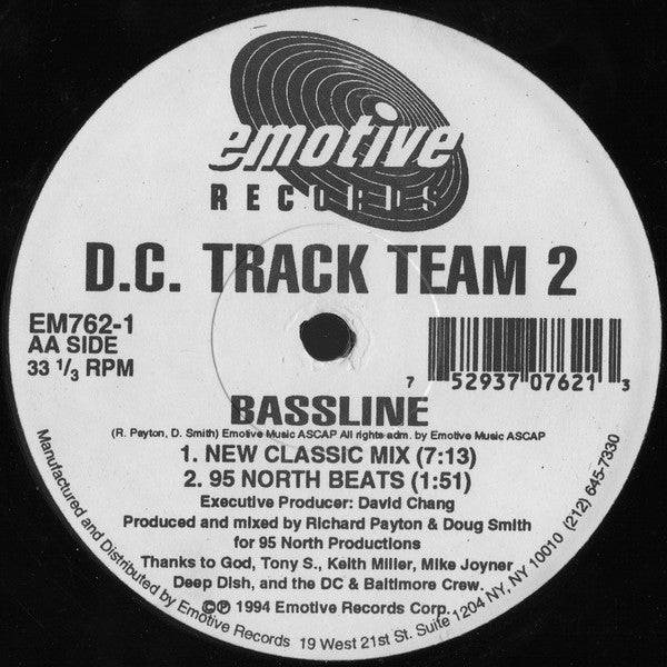 D.C. Track Team 2* : It's Alright / Bassline (12")