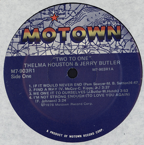 Thelma Houston & Jerry Butler : Two To One (LP, Album)