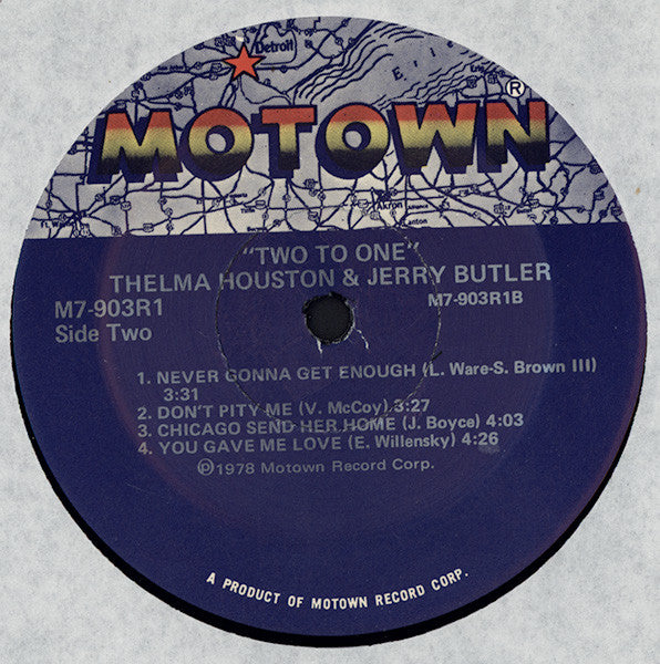 Thelma Houston & Jerry Butler : Two To One (LP, Album)