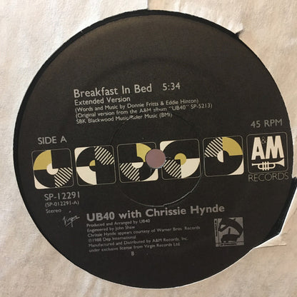 UB40, Chrissie Hynde : Breakfast In Bed (12")