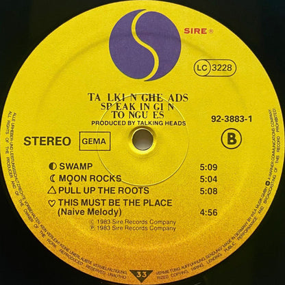 Talking Heads : Speaking In Tongues (LP, Album, RP, DMM)