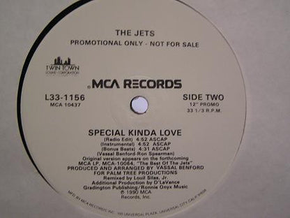 The Jets : Special Kinda Love (12", Promo)