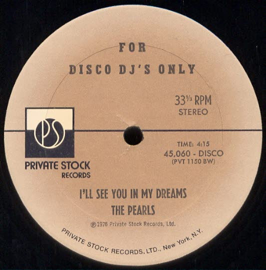 The Pearls : I'll See You In My Dreams (10", Promo)