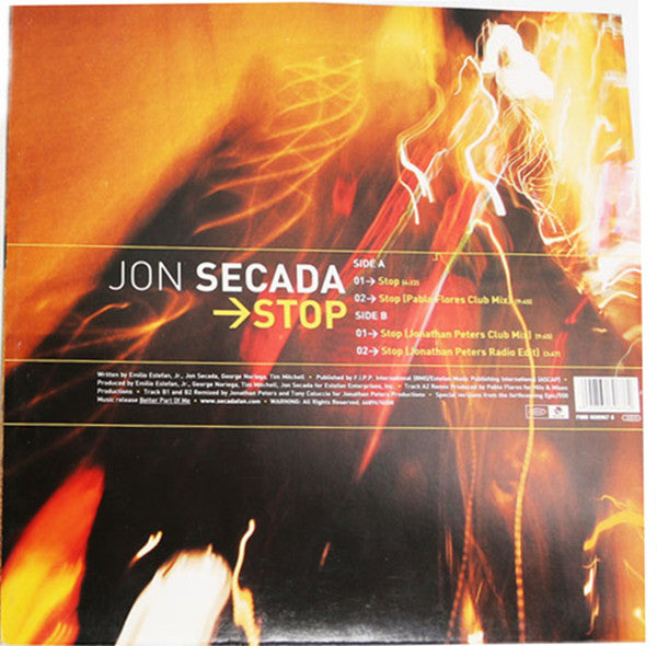Jon Secada : Stop (12")