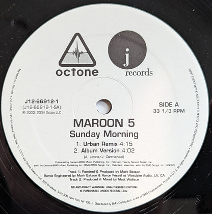 Maroon 5 : Sunday Morning (12")