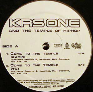 KRS-One And The Temple Of Hiphop : Come To The Temple (12", Promo)