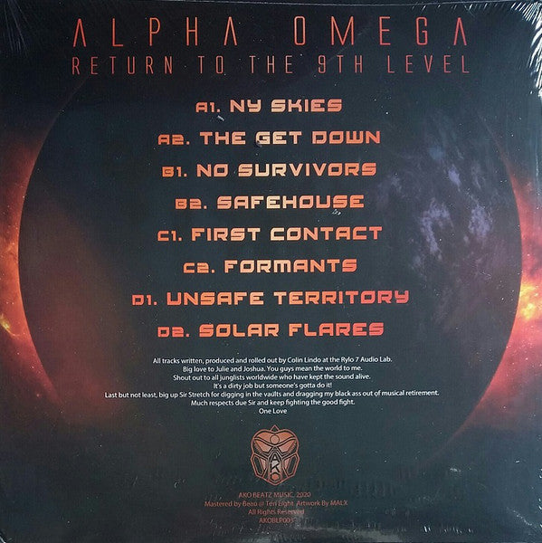 Alpha Omega : Return To The 9th Level (2xLP, Album, S/Edition, Ora)