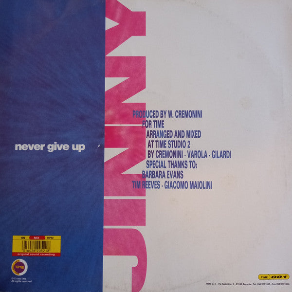Jinny : Never Give Up (12")
