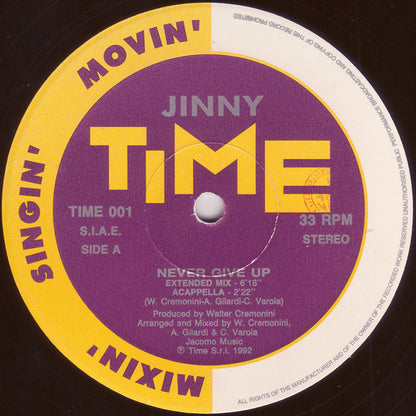 Jinny : Never Give Up (12")