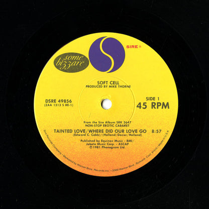 Soft Cell : Tainted Love / Where Did Our Love Go (12", Jac)