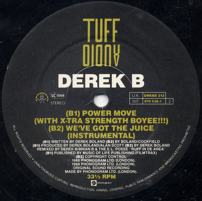 Derek B : We've Got The Juice (Remix) (12")