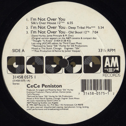 CeCe Peniston* : I'm Not Over You (12")