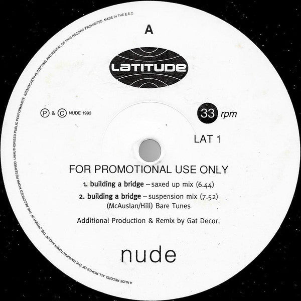 Latitude : Building A Bridge (12", Promo)
